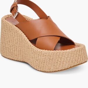 Dolce Vita Skylar Slingback Platform Wedges